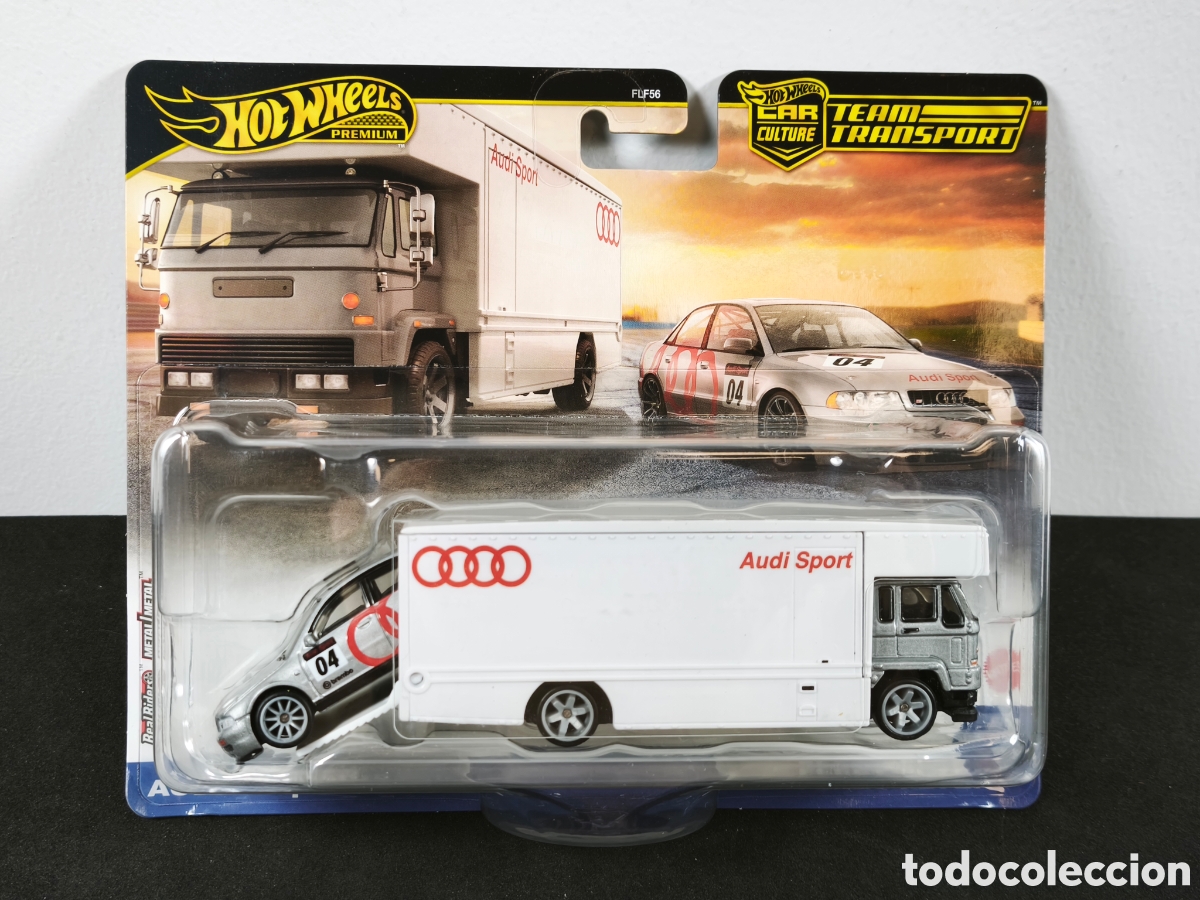 Coches a escala Hot Wheels: Hot Wheels team transport Audi S4 quattro car culture premium