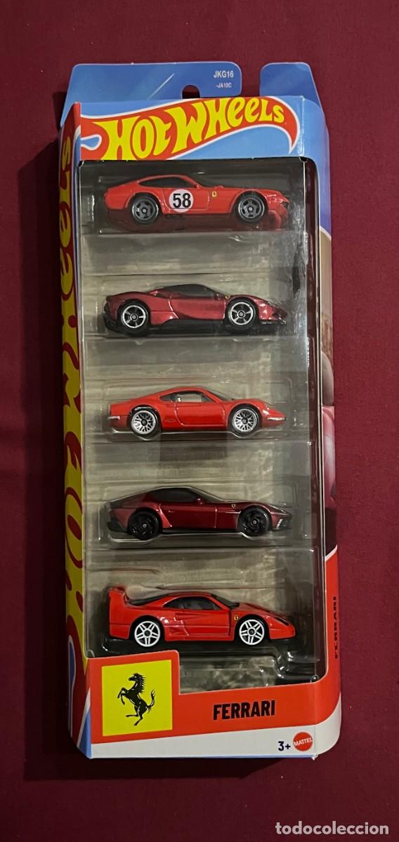 Coches a escala Hot Wheels: Pack Ferrari 5 Unidades Hot Wheels