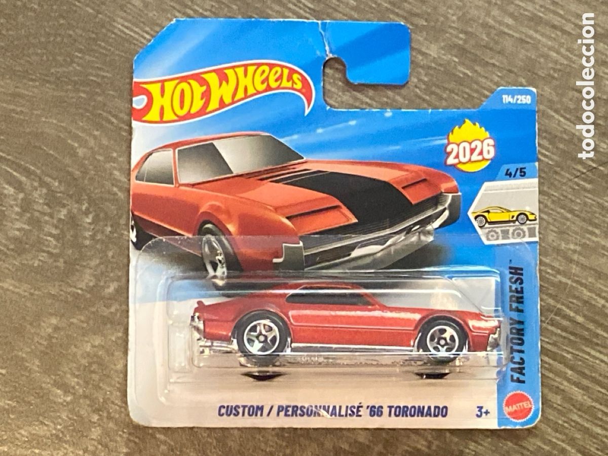 Coches a escala Hot Wheels: HOT WHEELS 2026 114/250 - CUSTOM &acute;66 TORONADO - NUEVO EN BLISTER - ESCALA 1/64