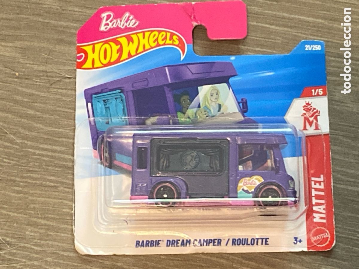 Model cars Hot Wheels: HOT WHEELS 2026 21/250 - BARBIE DREAM CAMPER ROULOTTE - NUEVO EN BLISTER - ESCALA 1/64