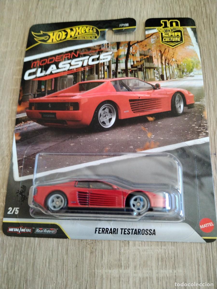 Coches a escala Hot Wheels: Ferrari testarossa- Hot wheels-metal- mattel-