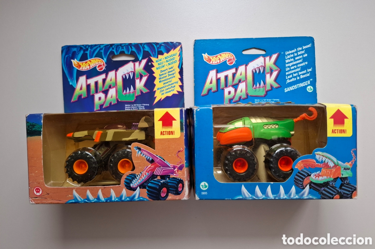 Coches a escala Hot Wheels: Hot wheels 2 Attack Pack NUEVO