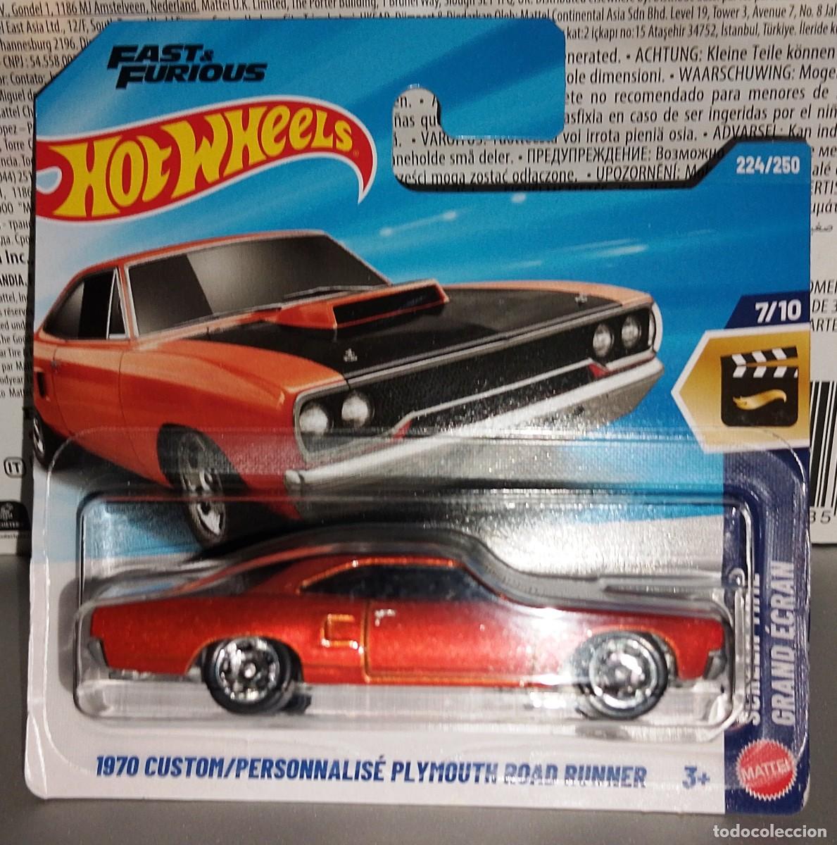 Coches a escala Hot Wheels: 1970 Plymouth Road Runner Fast and Furious de Hot wheels 2026