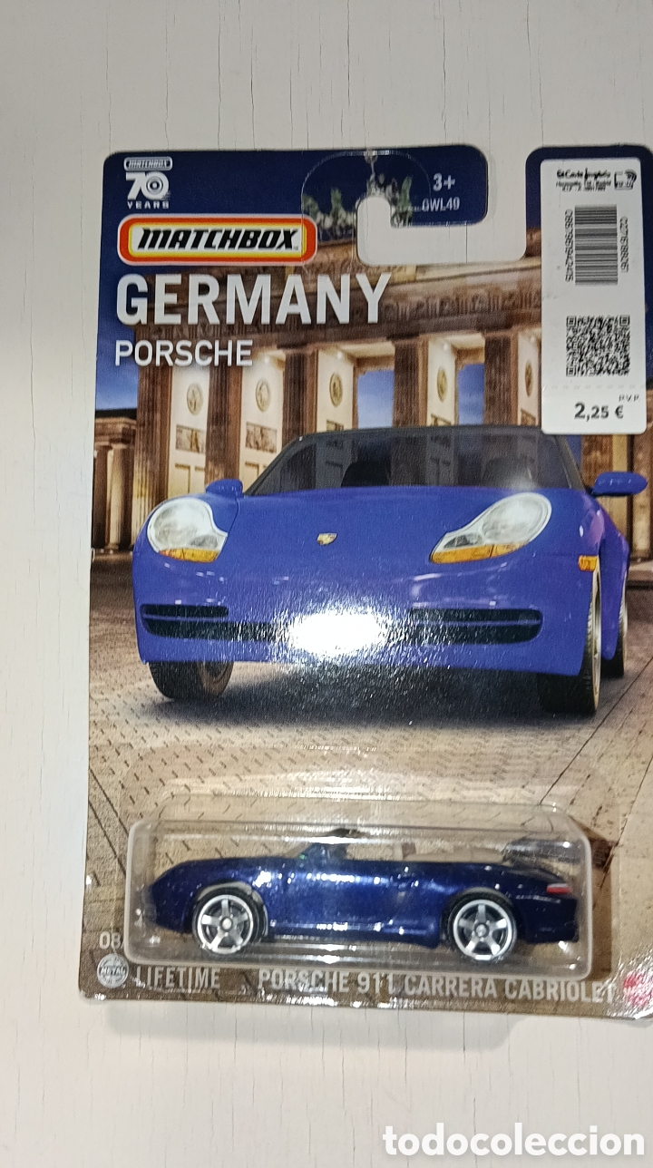 Coches a escala Hot Wheels: MATCHBOX PORSCHE 911 CARRERA CABRIOLET