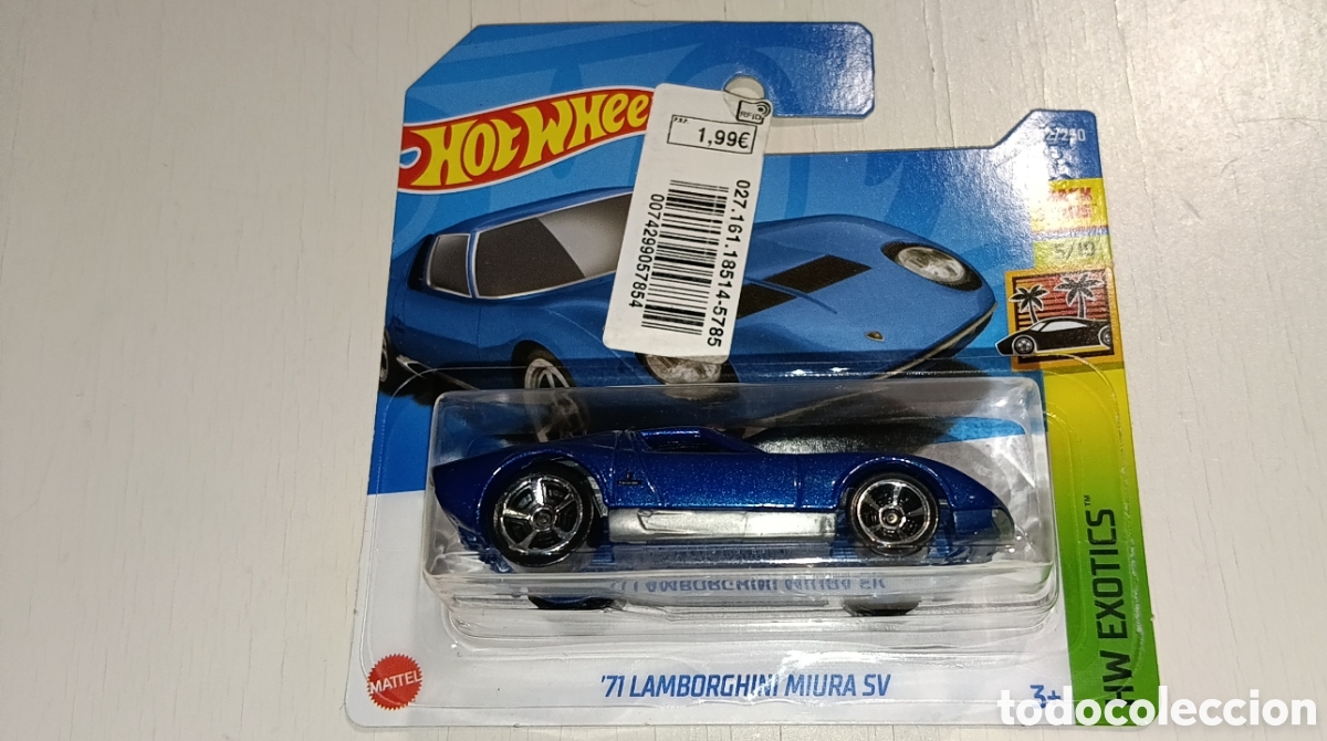 Coches a escala Hot Wheels: HOTWHEELS 71 LAMBORGHINI MIURA