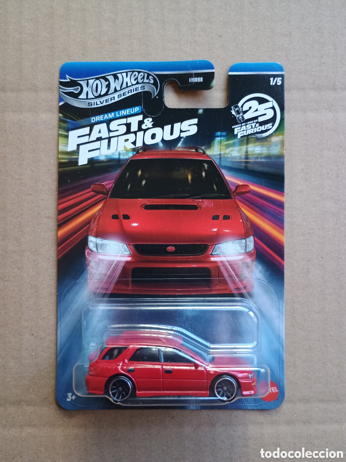 Coches a escala Hot Wheels: Hot Wheels Silver Series Fast & Furious 1999 Subaru Impreza