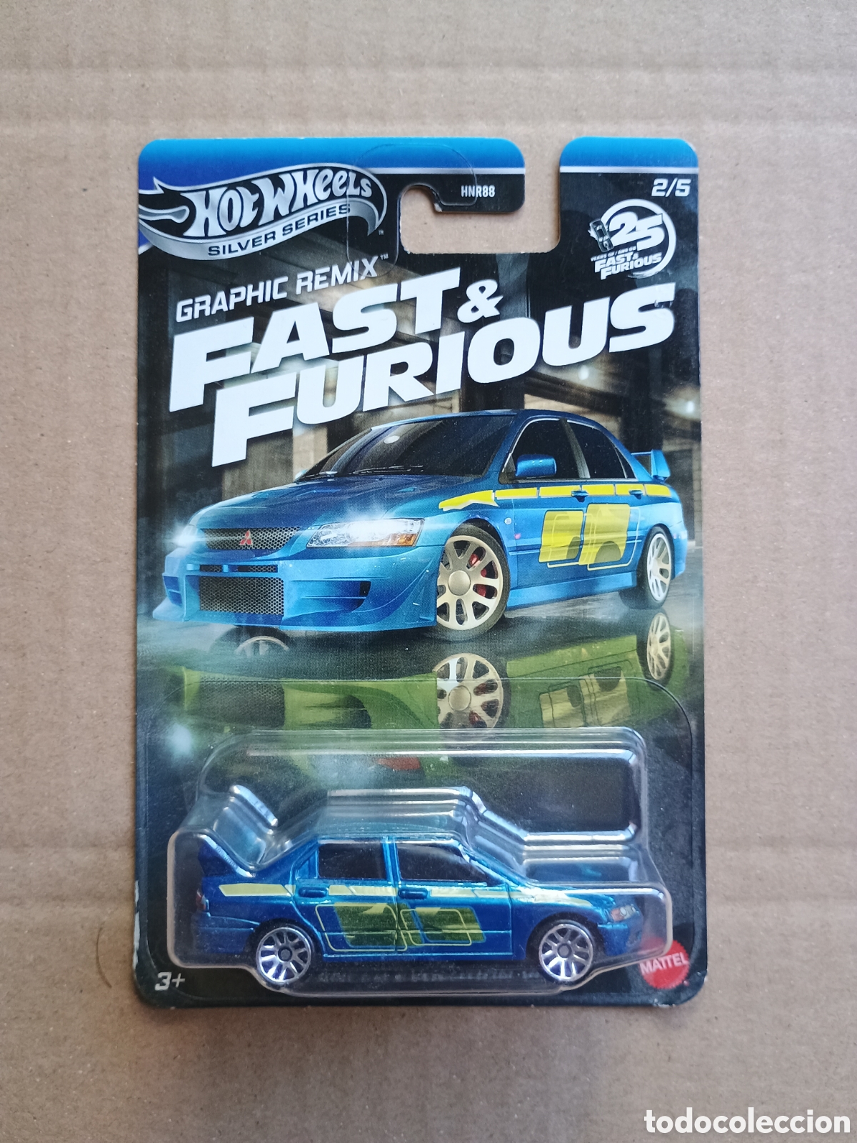 Coches a escala Hot Wheels: Hot Wheels Silver Series Fast & Furious Lancer Evolution VII