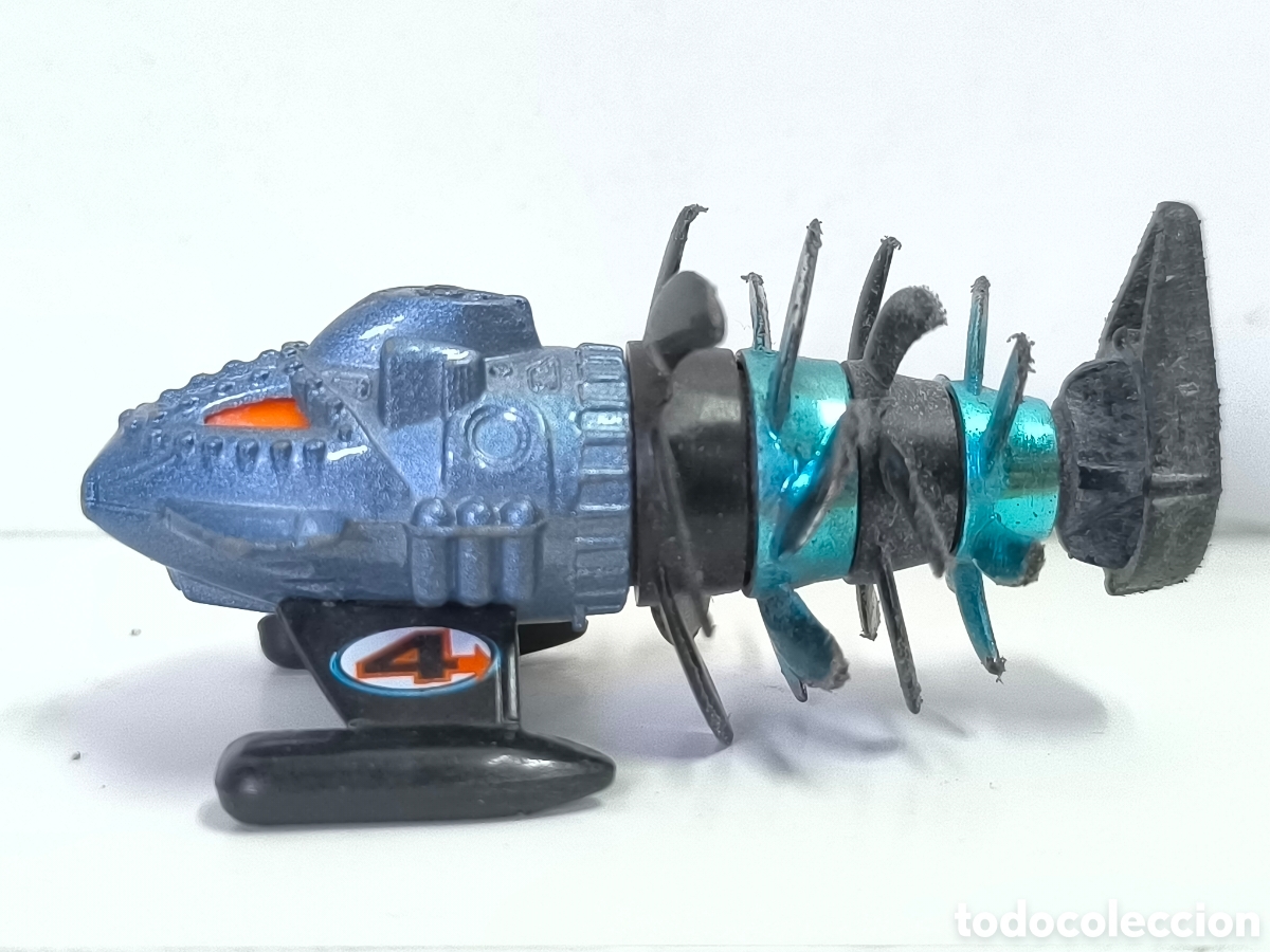 Coches a escala Hot Wheels: 1998 Hot Wheels First Editions Fathom This Grey #4 Diecast Submarine 1:64 - RARE
