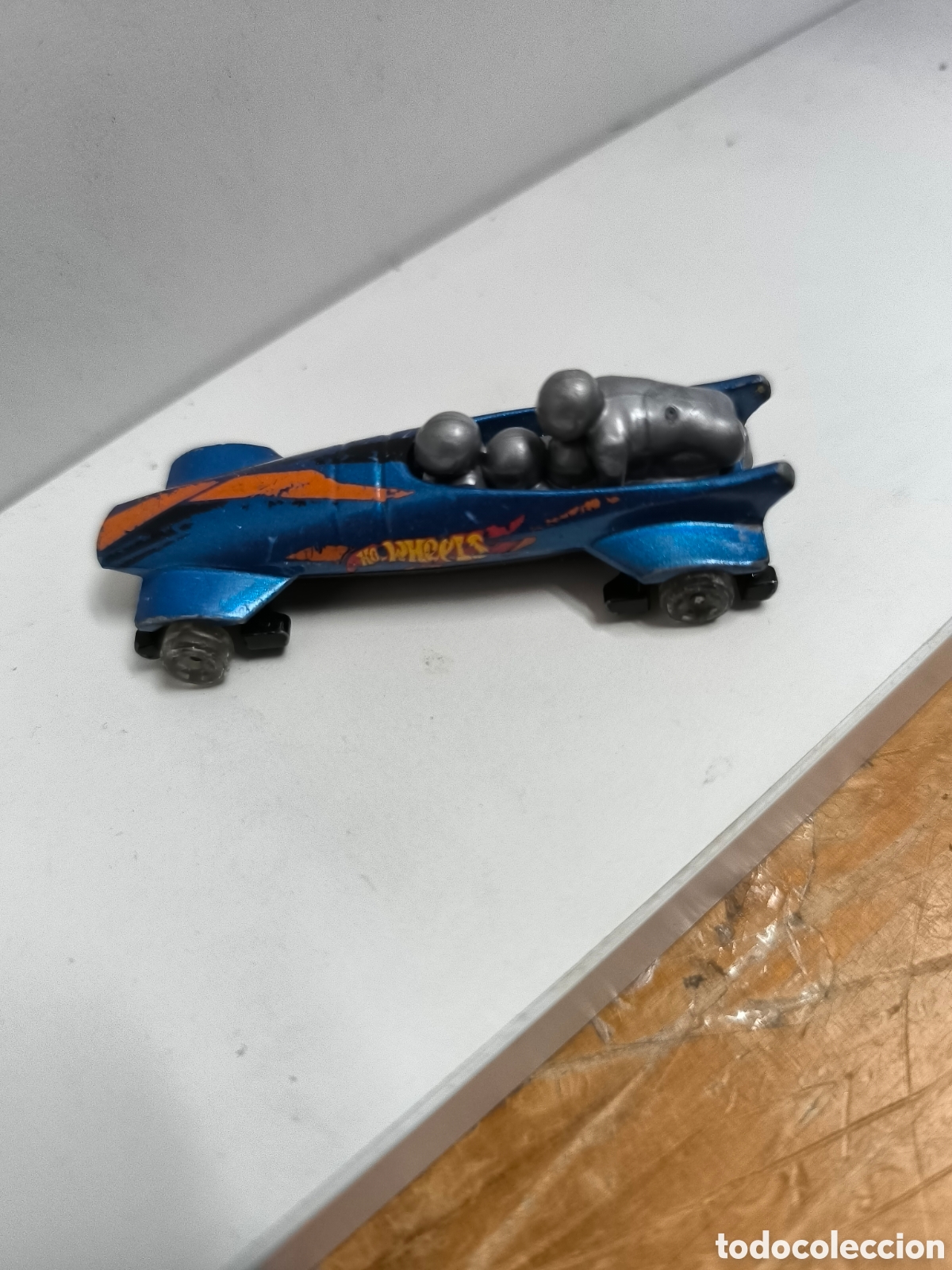 Coches a escala Hot Wheels: Hot Wheels Ice Shredder H10 Car HW Series Bobsled Blue Race Team 1:64 Diecast 2014