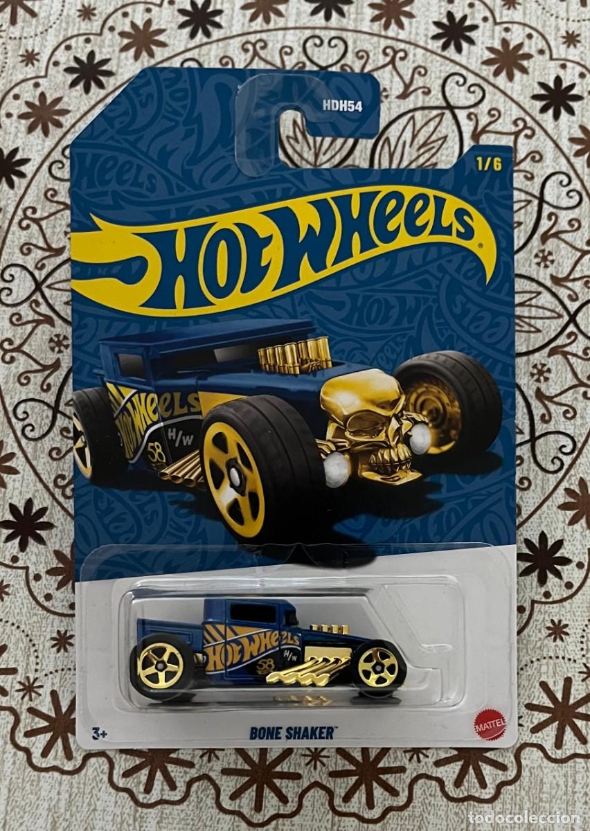 Coches a escala Hot Wheels: Bone Shaker 58 Aniversario 2026 1/6 Blue & Gold Hot Wheels