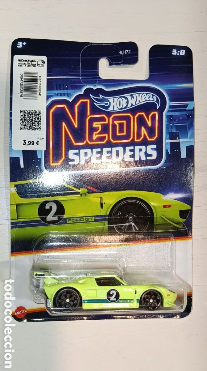 Coches a escala Hot Wheels: HOTWHEELS NEON SPEEDERS FORD GT
