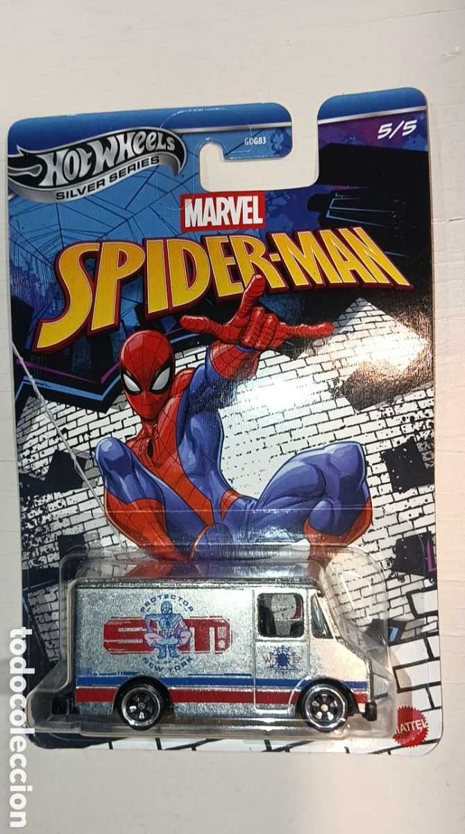 Coches a escala Hot Wheels: HOTWHEELS SILVER SERIES MARVEL SPIDERMAN COMBAT MEDIC