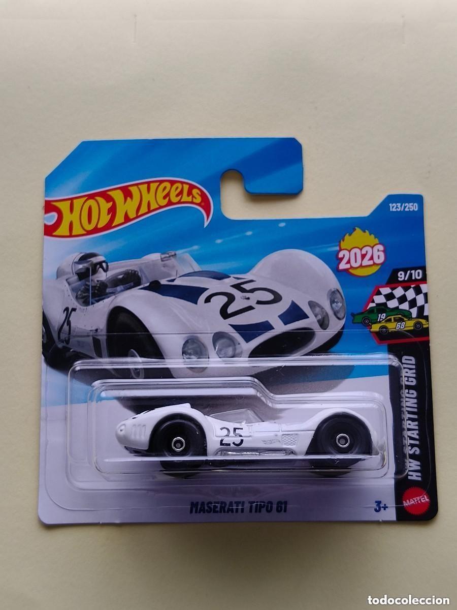 Carros em escala Hot Wheels: HOT WHEELS 2026 123/250 - MASERATI TIPO 61 - ESCALA 1/64