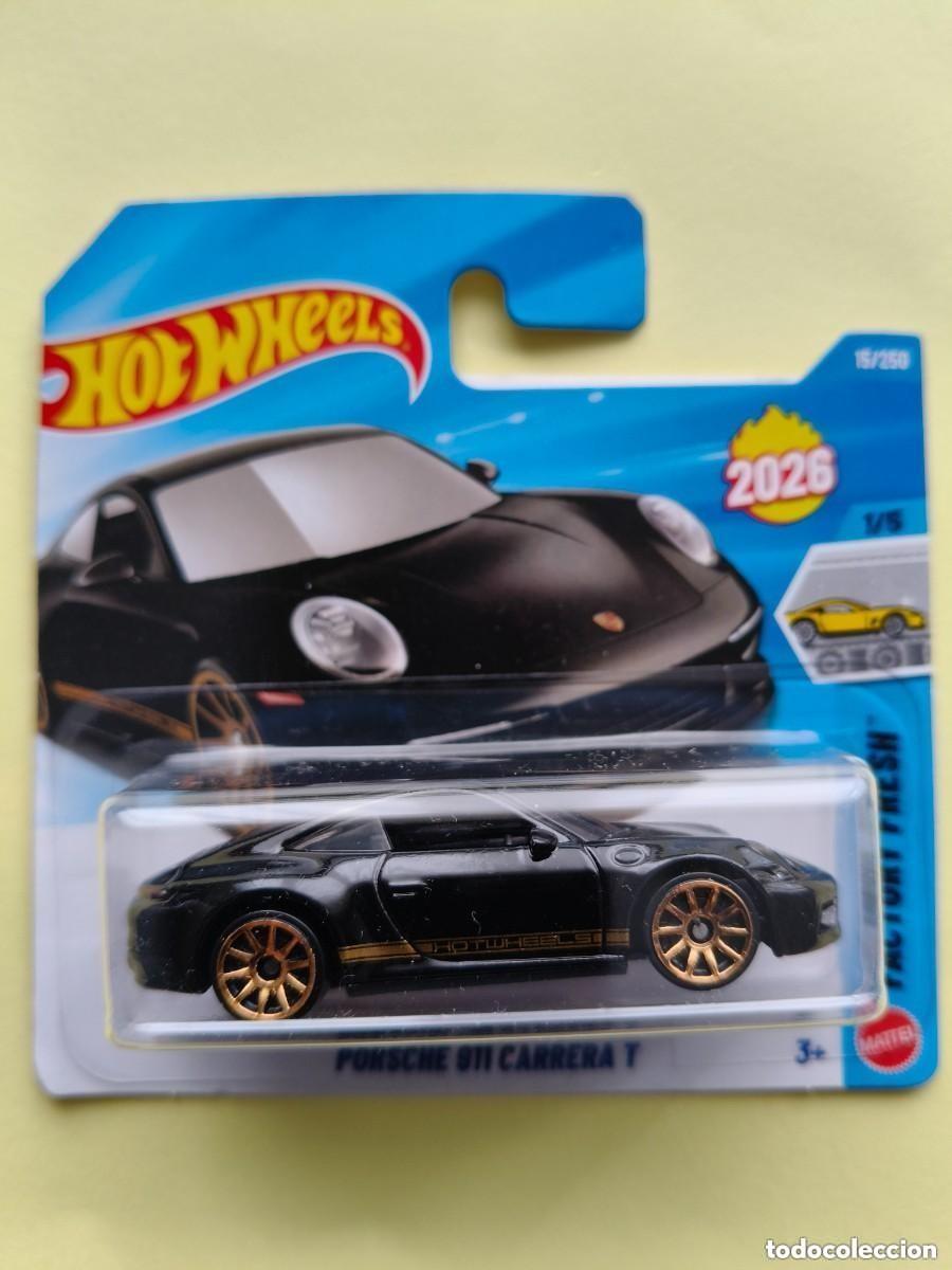 Modellautos Hot Wheels: HOT WHEELS Hot wheels 2026 Porsche 911 Carrera T NEGRO - ESCALA 1/64 (5)