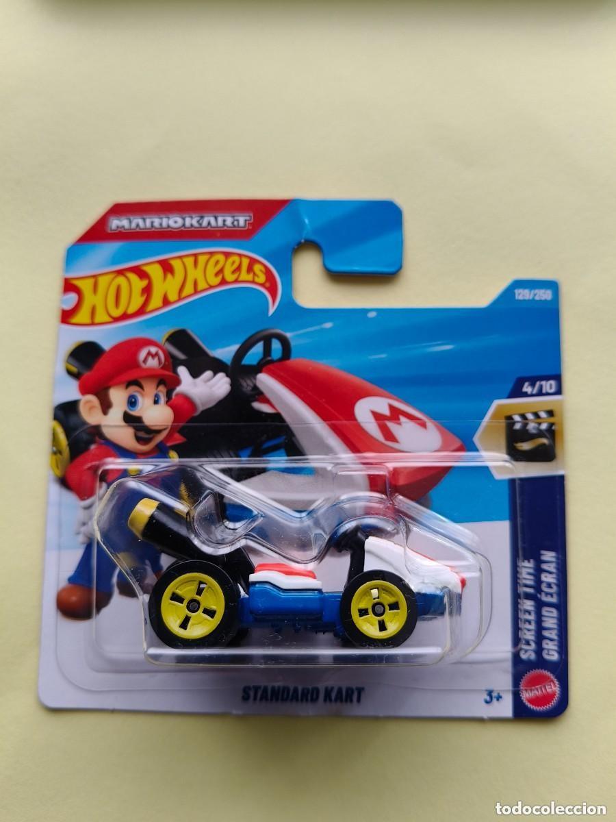 Auto in scala Hot Wheels: HOT WHEELS STANDARD KART. MARIO KART. HW SCREEN TIME 4/10.