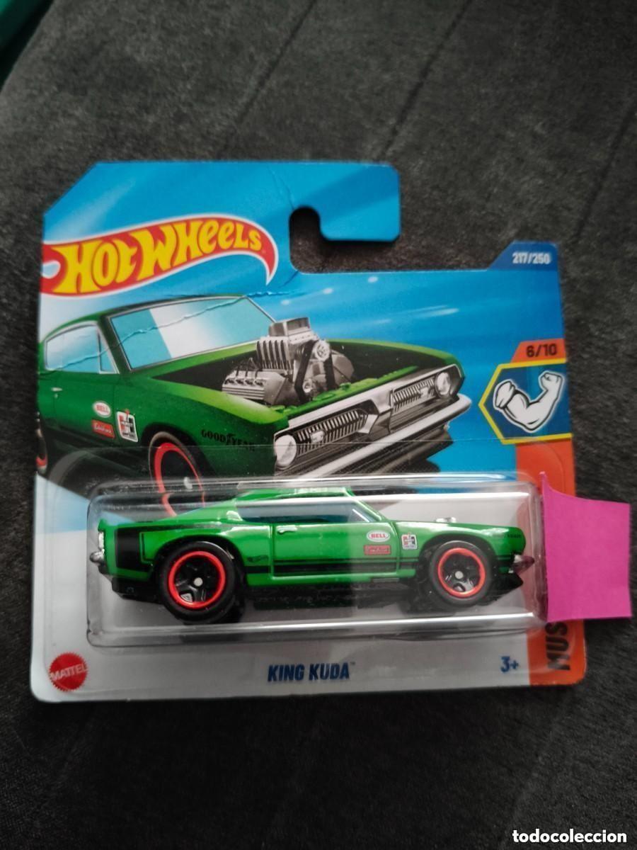 Carros em escala Hot Wheels: HOT WHEELS 2025 217/250 - KING KUDA MUSCLE MANIA - ESCALA 1/64 (4)