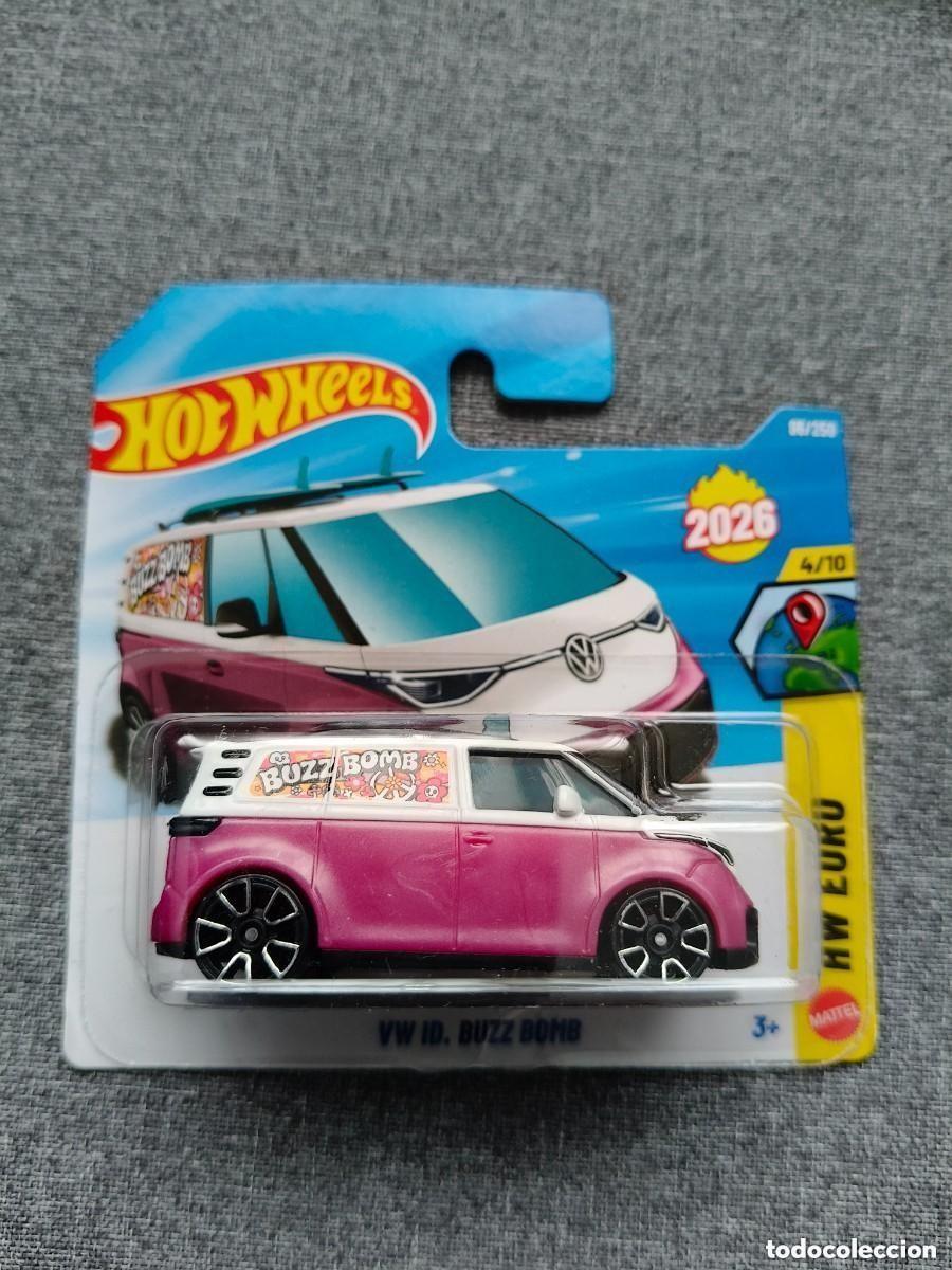 Carros em escala Hot Wheels: HOT WHEELS 2026 86/250 - VW ID. BUZZ BOMB VOLKSWAGEN - ESCALA 1/64