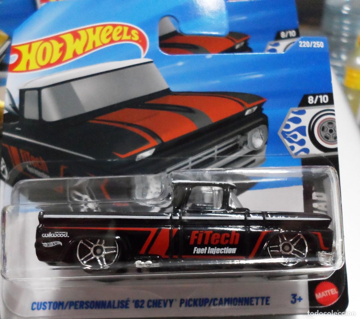 Coches a escala Hot Wheels: Custom 62 Chevy Negra de Hot wheels