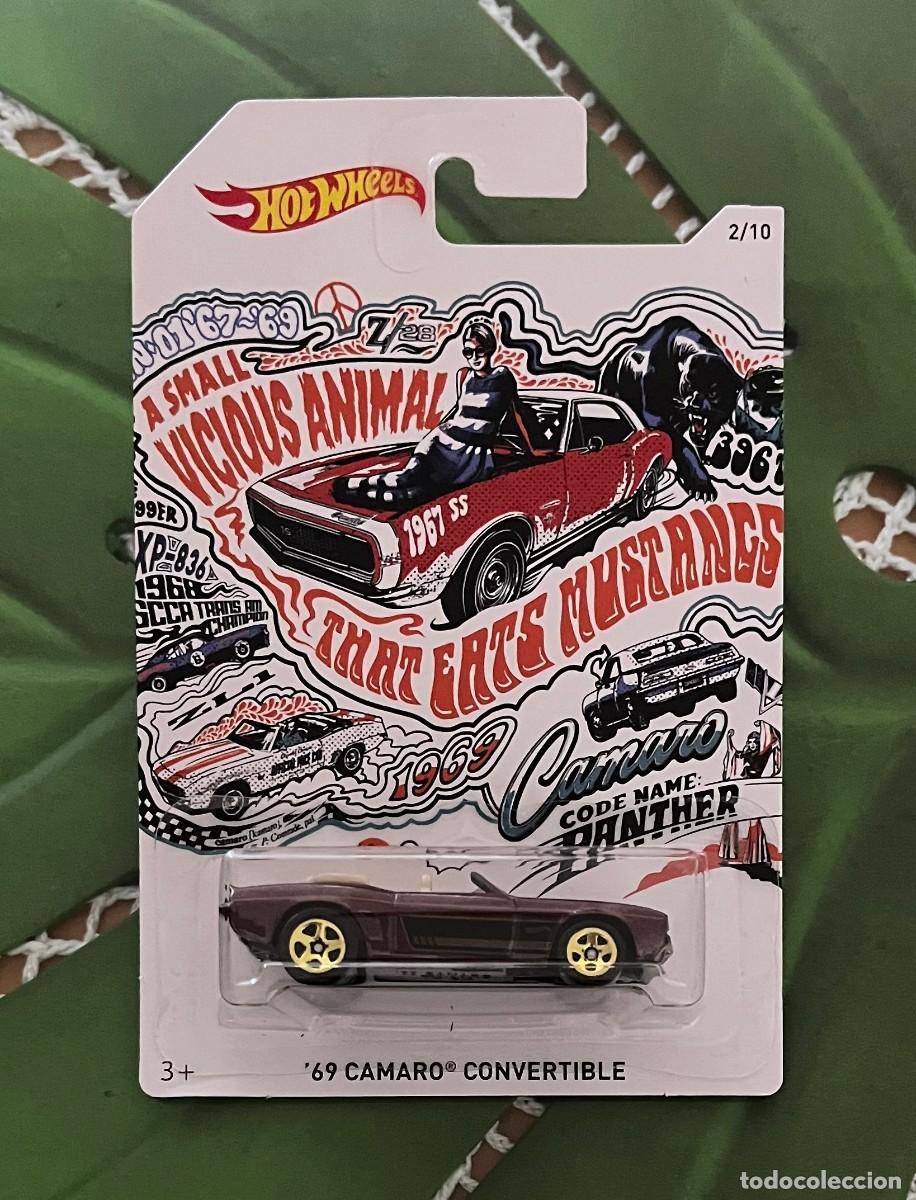 Coches a escala Hot Wheels: 69 Camaro Convertible 2/10 50th Anniversary Hot Wheels