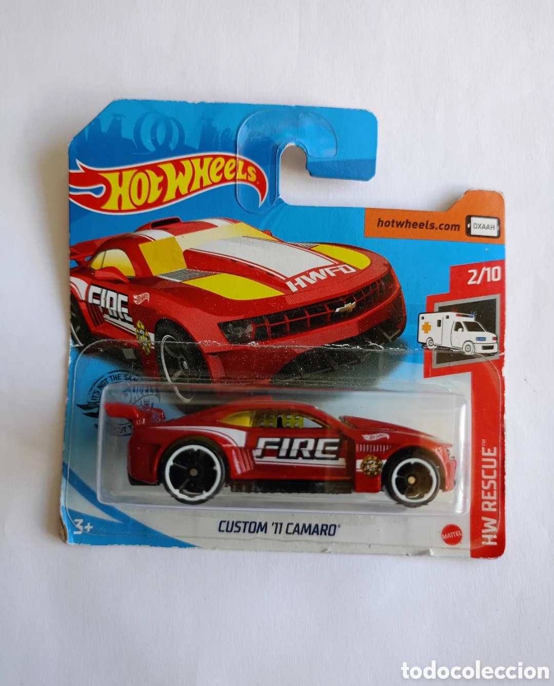 Carros em escala Hot Wheels: HOT WHEELS 2020 239/250 - CUSTOM &acute;11 CAMARO - HW RESCUE 2/10 - NUEVO EN BLISTER - ESCALA 1:64