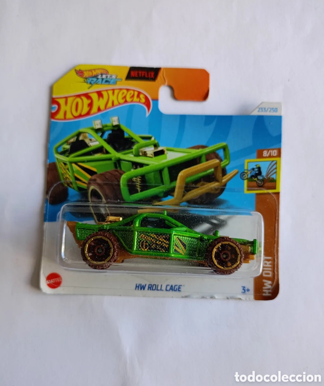 Carros em escala Hot Wheels: Jaula antivuelco Hot Wheels - 2024 HW Dirt 8/10 HW 233/250 (BBHTB30)