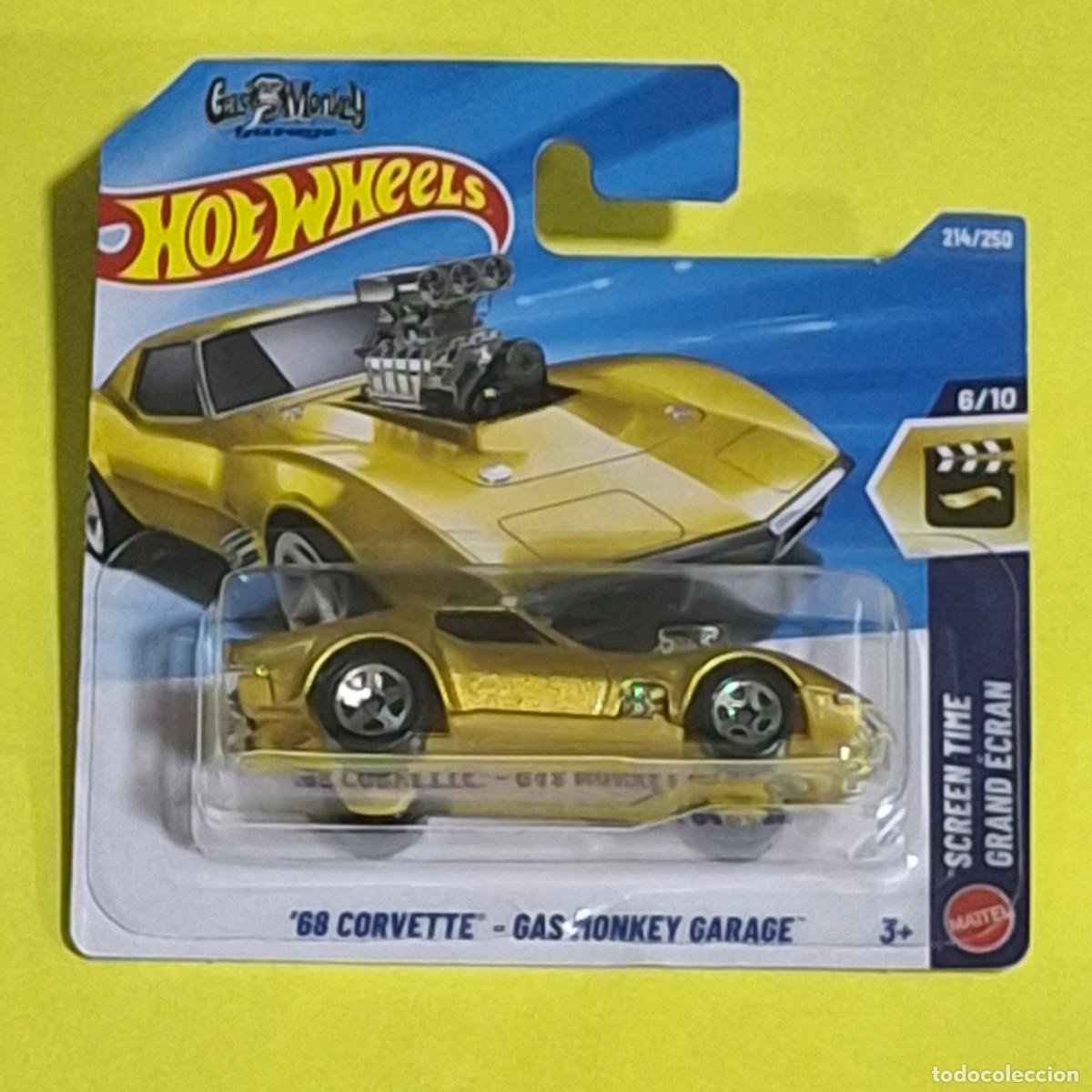 Coches a escala Hot Wheels: HOT WHEELS 2026 214/250 - &acute;68 CORVETTE GAS MONKEY GARAGE - NUEVO EN BLISTER - ESCALA 1/64