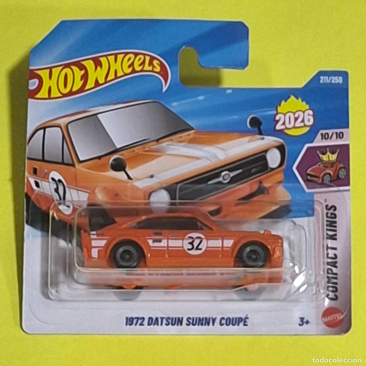 Coches a escala Hot Wheels: HOT WHEELS 2026 211/250 - 1972 DATSUN SUNNY COUPE NISSAN - NUEVO EN BLISTER - ESCALA 1/64