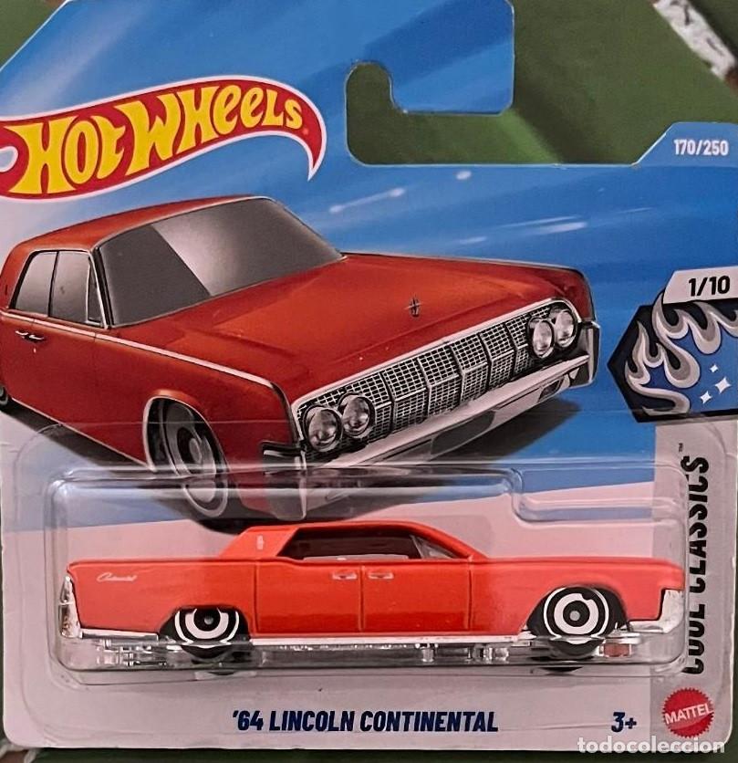 Coches a escala Hot Wheels: Coche diecast, metal. '64 Lincoln Continental. Escala 1:64. Hotwheels Mattel. 2008. Blister cerrado.