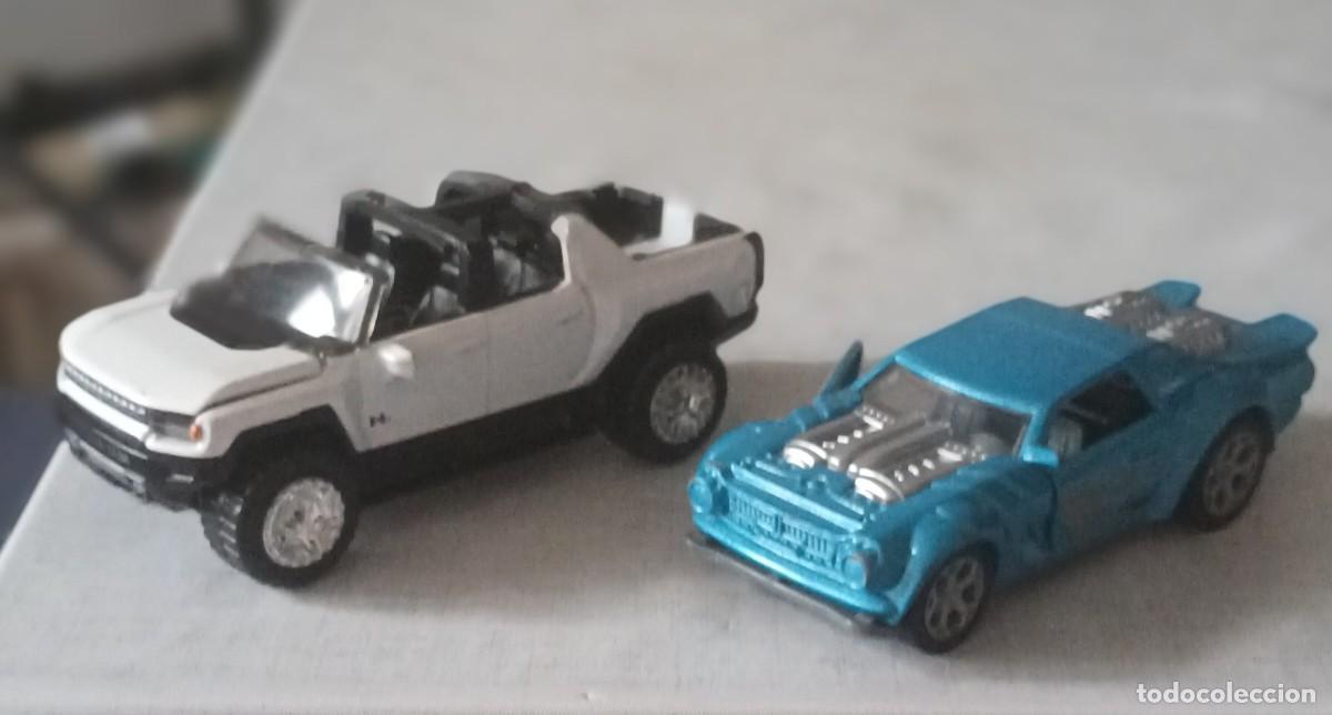 Coches a escala Hot Wheels: HOTWHEELS 1:43 GMC HUMMER CABRIO EV Y NIGHT SHIFTER.