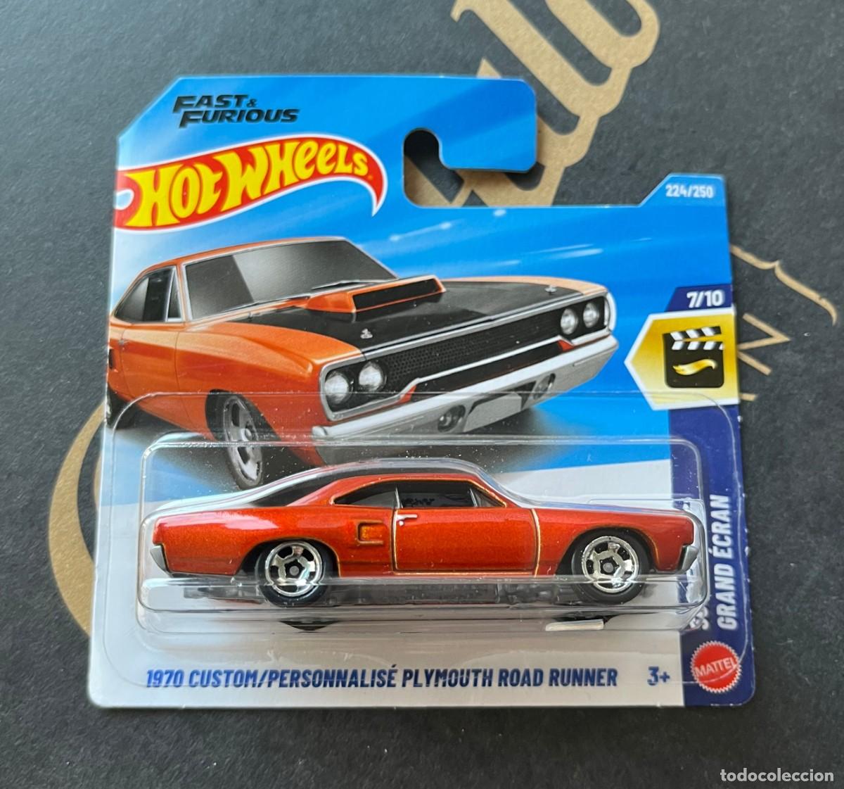 Coches a escala Hot Wheels: 1970 Custom Plymouth Road Runner Fast & Furious Hot Wheels