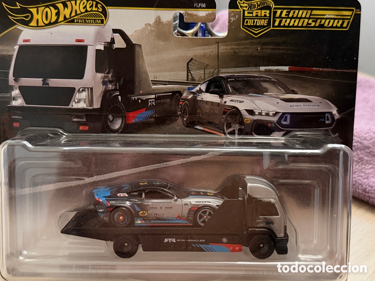 Coches a escala Hot Wheels: Hot Wheels Team Transport Ford Mustang RTR Spec 5 + Aero Lift