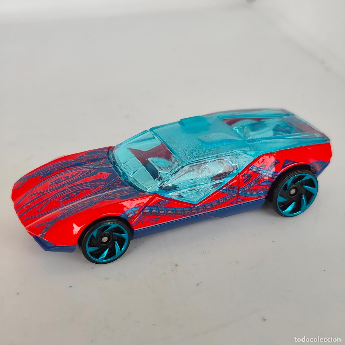 Coches a escala Hot Wheels: HOT WHEELS LA FASTA 2008 Red And Blue With A Blue Tinted Glass Loose