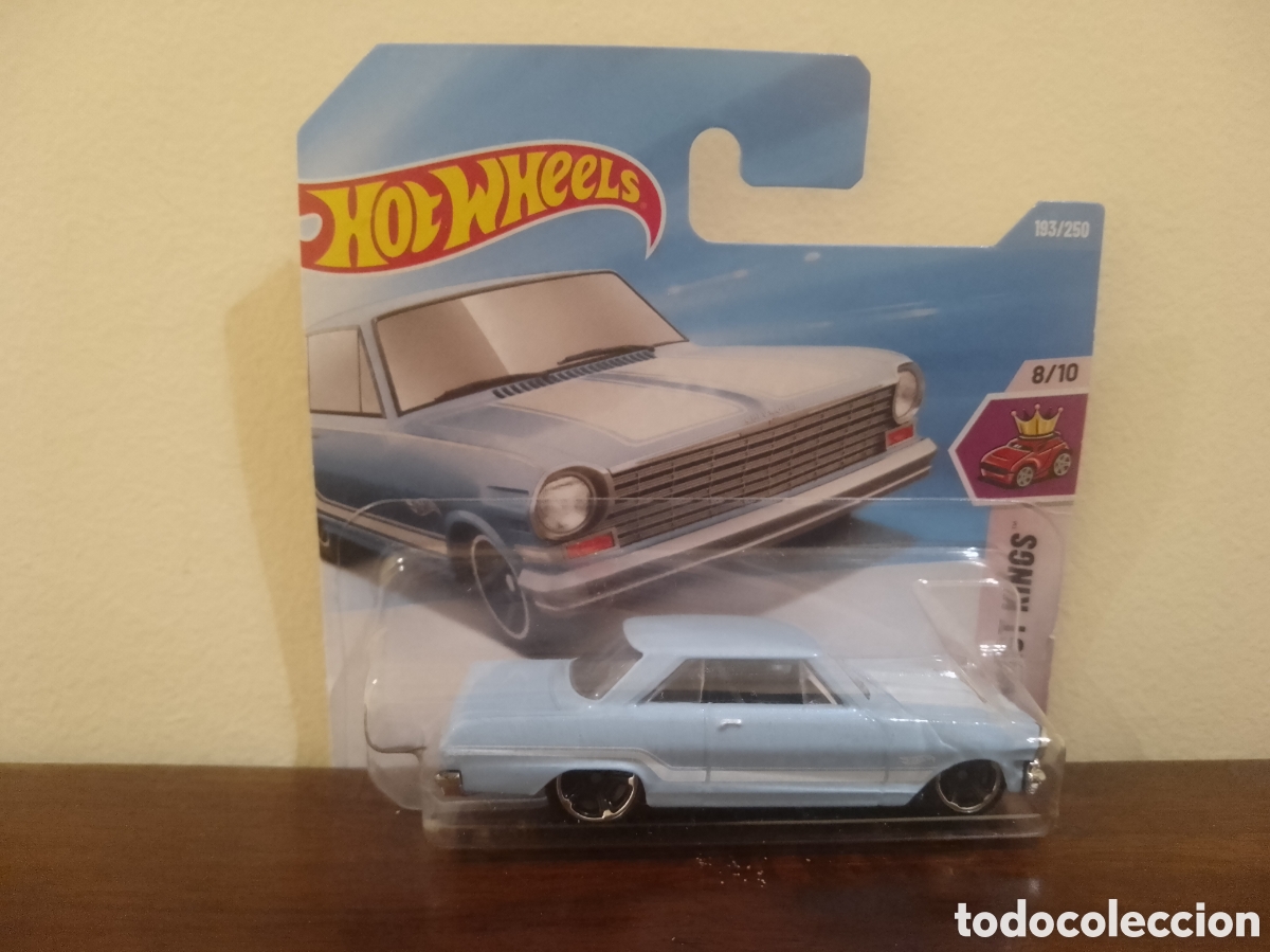 Coches a escala Hot Wheels: Coche miniatura Hot Wheels Compact Kings - 2026 - 193/250 - '63 Chevy II - 8/10 - Nuevo en blister