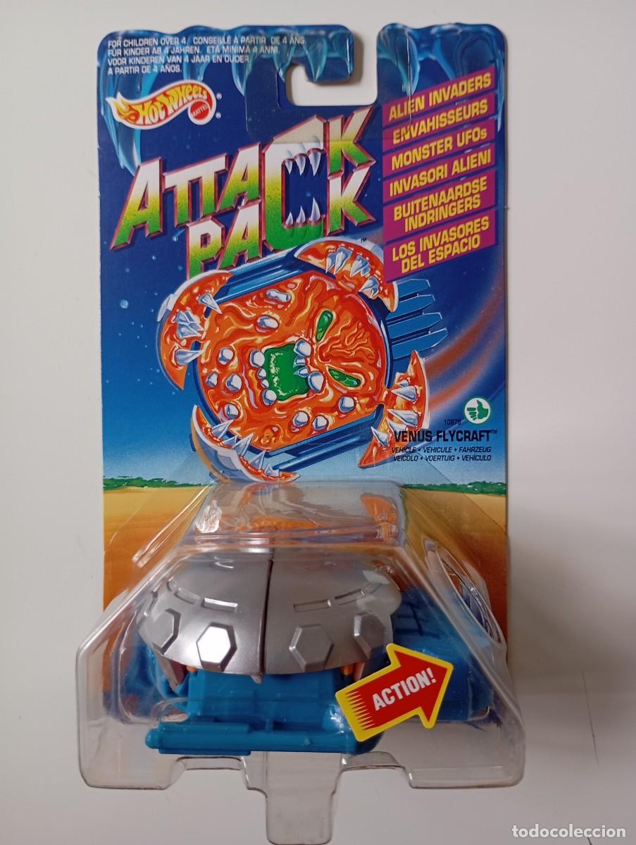 Coches a escala Hot Wheels: HOT WHEELS ATTACK PACK ALIEN INVADERS VENUS FLYCRAFT MATTEL 1993