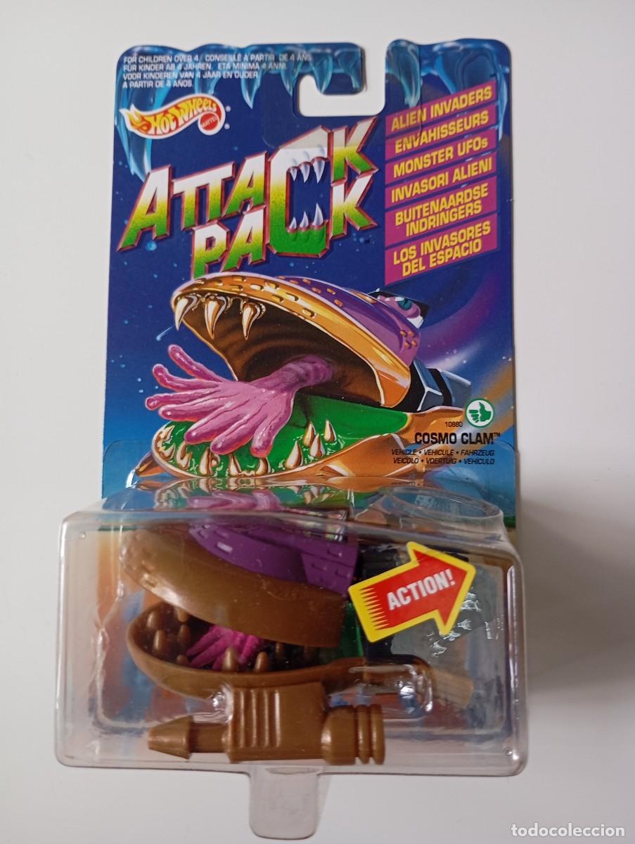 Coches a escala Hot Wheels: HOT WHEELS ATTACK PACK ALIEN INVADERS COSMO CLAM MATTEL 1993 - Foto 1