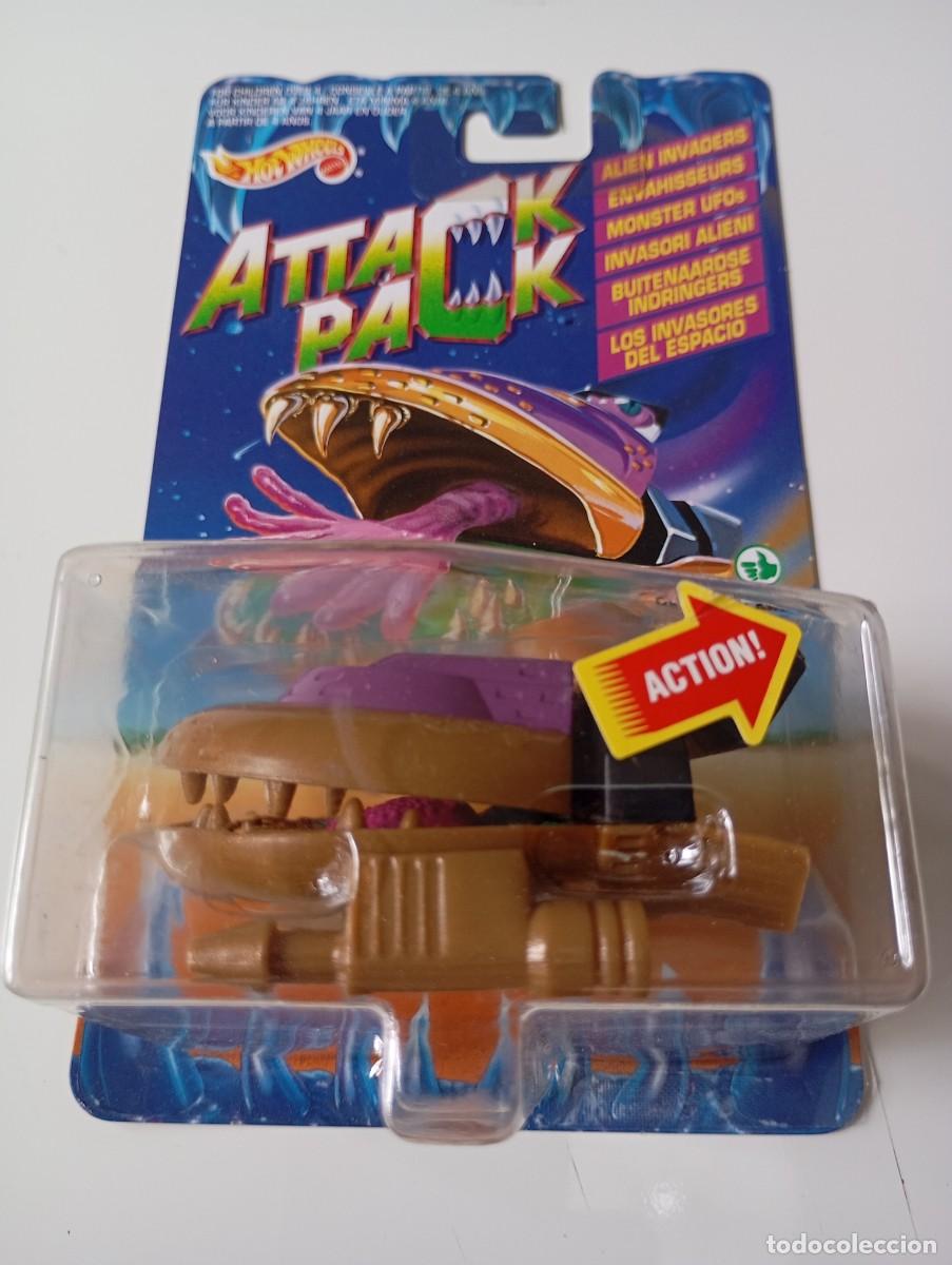 Coches a escala Hot Wheels: HOT WHEELS ATTACK PACK ALIEN INVADERS COSMO CLAM MATTEL 1993 - Foto 3