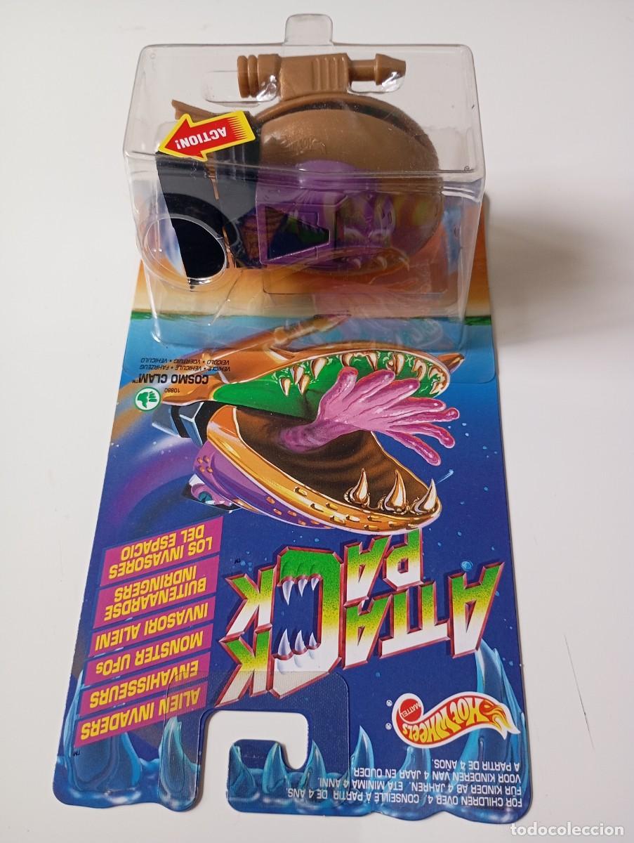Coches a escala Hot Wheels: HOT WHEELS ATTACK PACK ALIEN INVADERS COSMO CLAM MATTEL 1993 - Foto 4