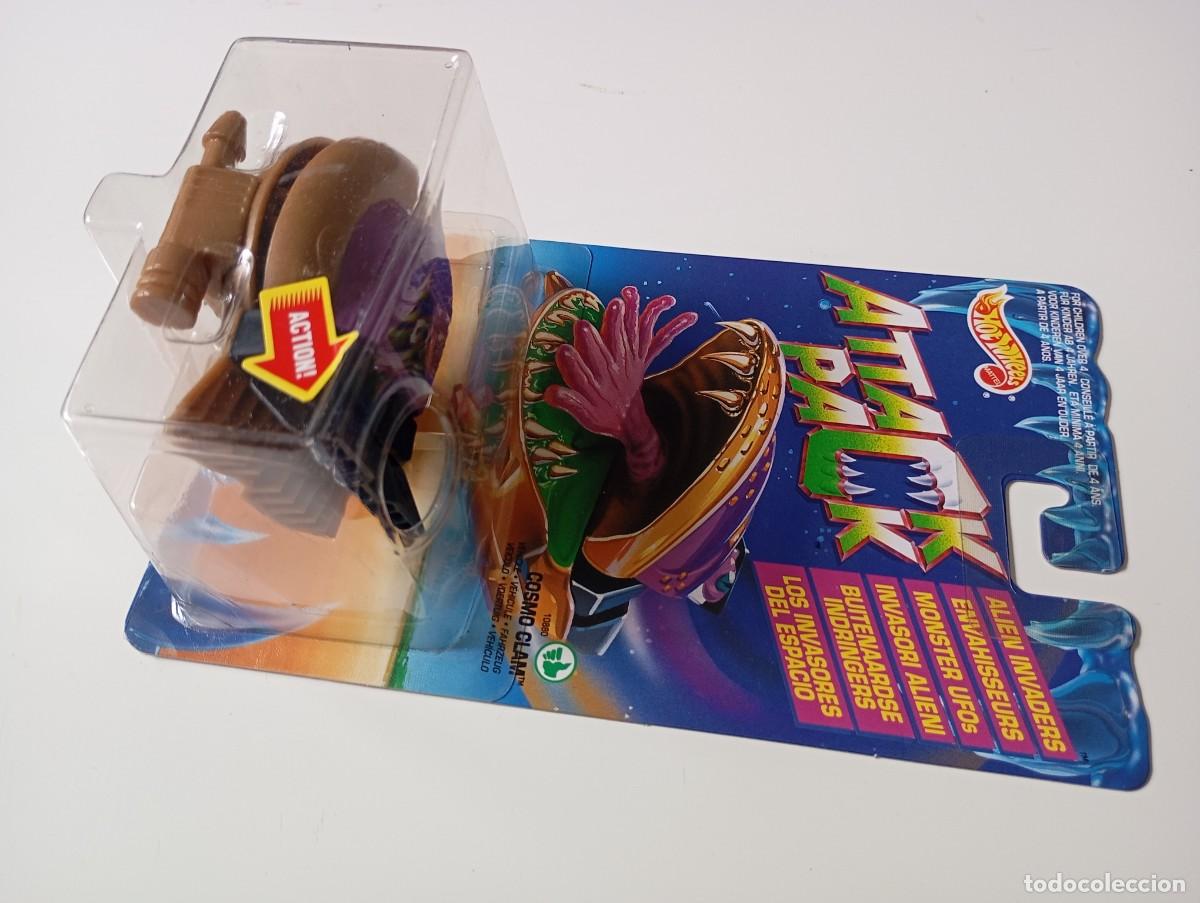 Coches a escala Hot Wheels: HOT WHEELS ATTACK PACK ALIEN INVADERS COSMO CLAM MATTEL 1993 - Foto 6