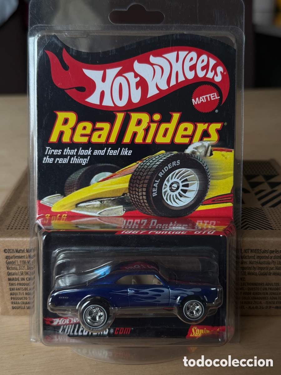 Coches a escala Hot Wheels: Hot Wheels Collectors Real Riders 1967 Pontiac GTO
