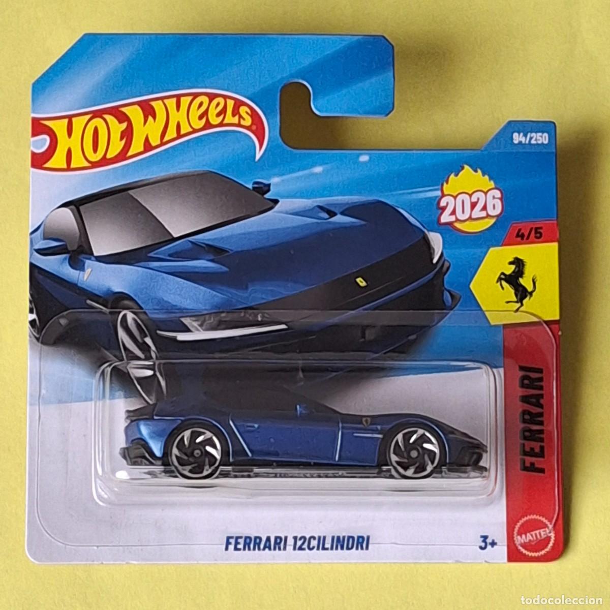 Coches a escala Hot Wheels: HOT WHEELS 2026 94/250 - FERRARI 12CILINDRI - NUEVO EN BLISTER - ESCALA 1/64