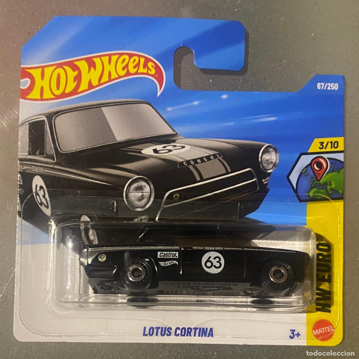 Auto in scala Hot Wheels: Coche diecast, metal. Lotus Cortina. Escala 1:64. Hotwheels de Mattel. Nuevo en bl&iacute;ster cerrado.