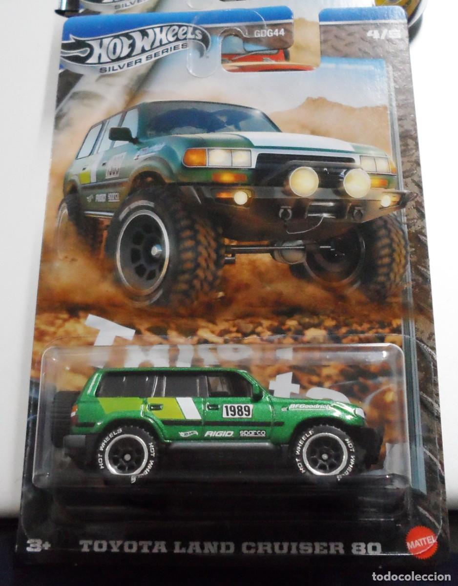Coches a escala Hot Wheels: Toyota Land Cruiser 80 de Hot wheels - Silver Series - Tarjeta larga