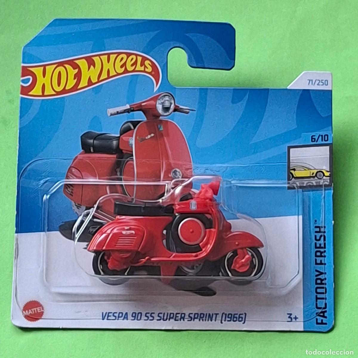 Auto in scala Hot Wheels: HOT WHEELS 2024 71/250 - VESPA 90 SS SUPER SPRINT 1966 MOTO - NUEVO EN BLISTER - ESCALA 1:64