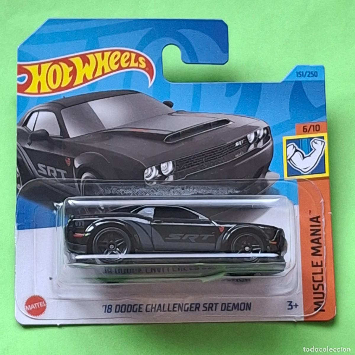 Auto in scala Hot Wheels: HOT WHEELS 2023 151/250 - &acute;18 DODGE CHALLENGER SRT DEMON - NUEVO EN BLISTER - ESCALA 1:64