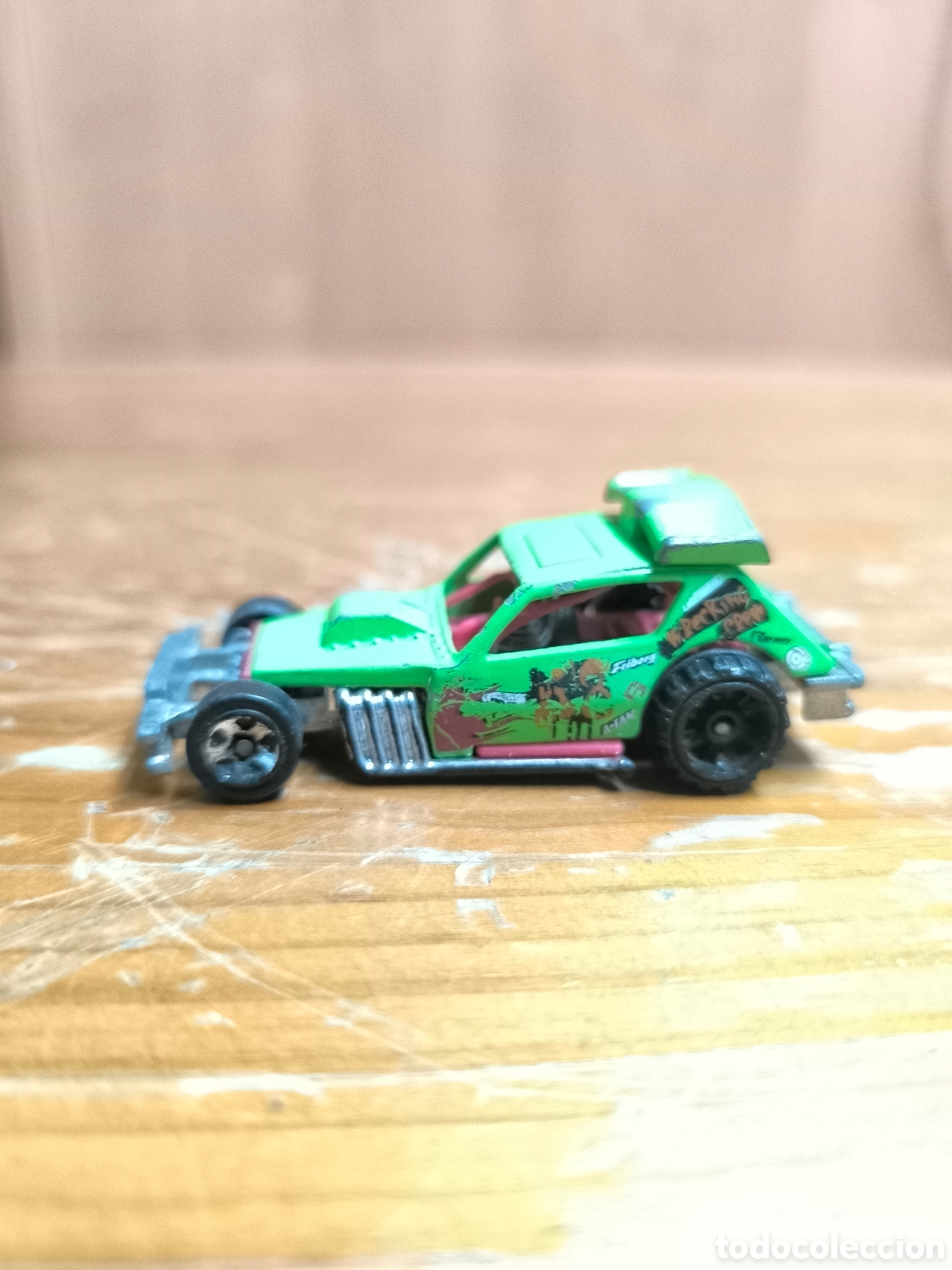 Coches a escala Hot Wheels: Hot Wheels Greased Gremlin verde - Foto 1