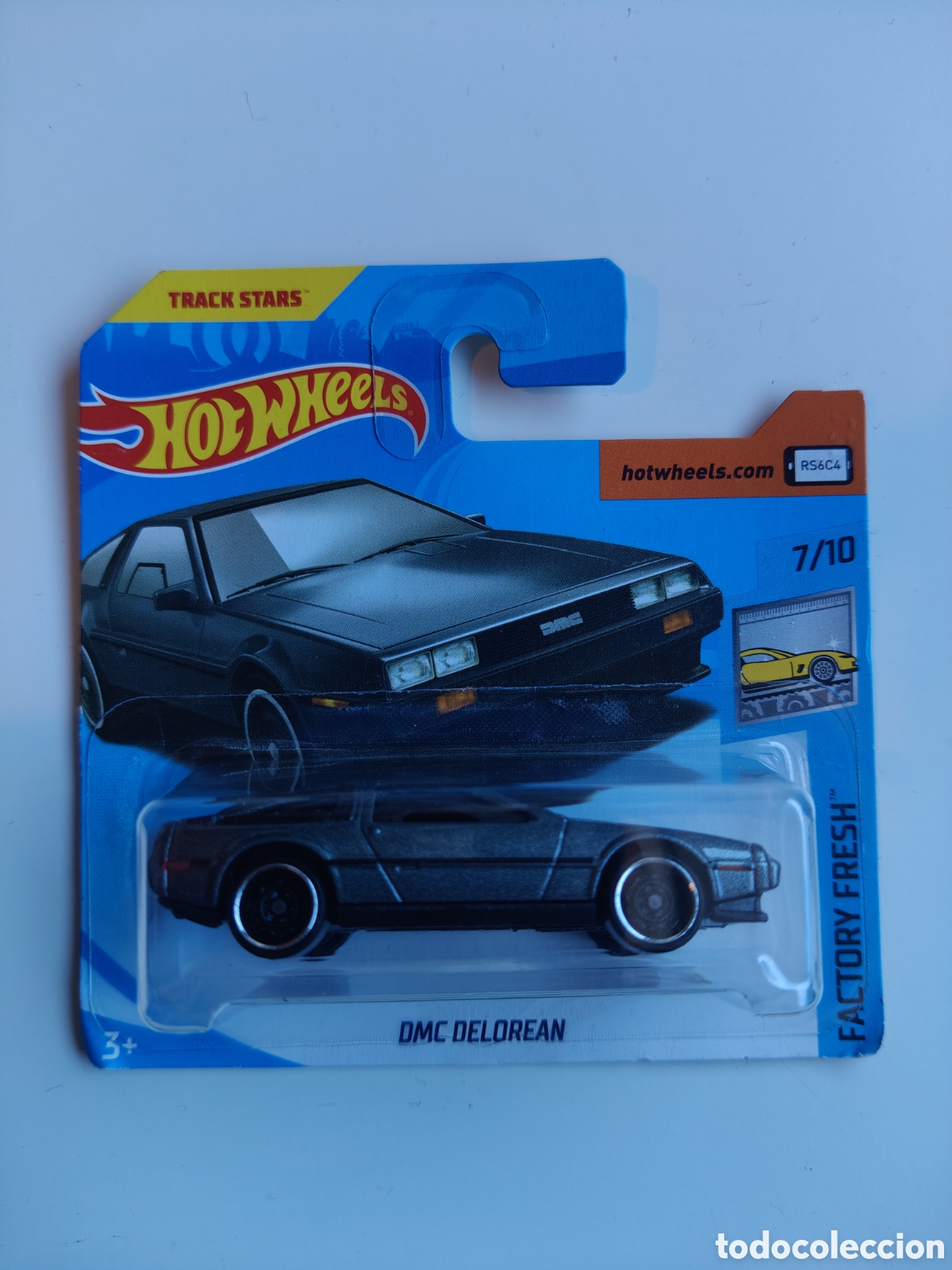 Coches a escala Hot Wheels: HOT WHEELS DMC DELOREAN GRIS OSCURO. COCHE COLECCION 1/64 FACTORY FRESH 2018.
