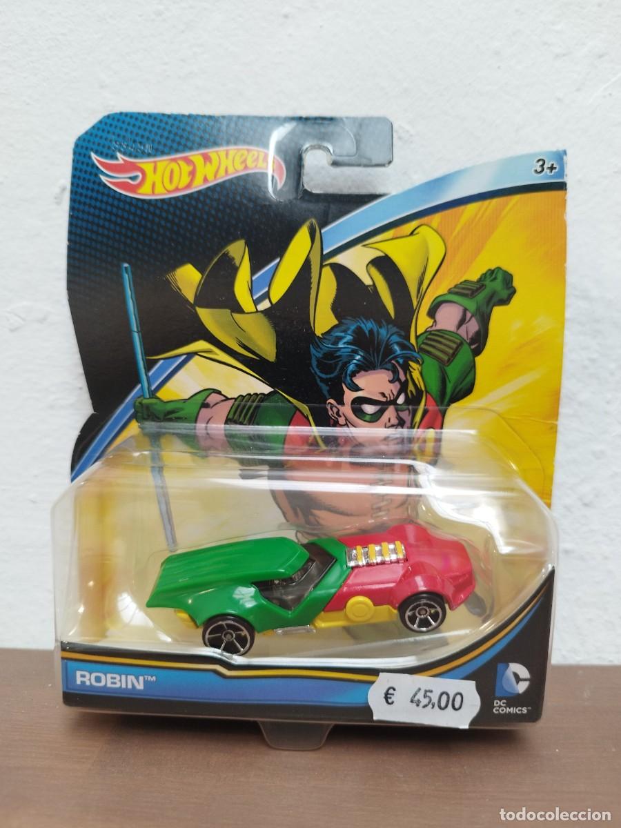 Coches a escala Hot Wheels: COCHE ROBIN - HOT WHEELS DC COMICS CHARACTER CARS (MATTEL 2015) - EN BL&Iacute;STER
