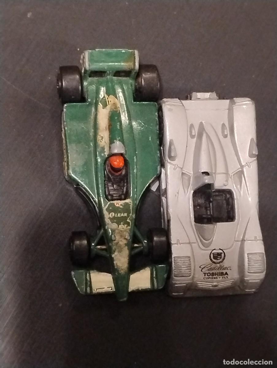 Coches a escala Hot Wheels: Hot wheels formula 1 coche de carreas MC DONALDS y Cadillac Thoshiba