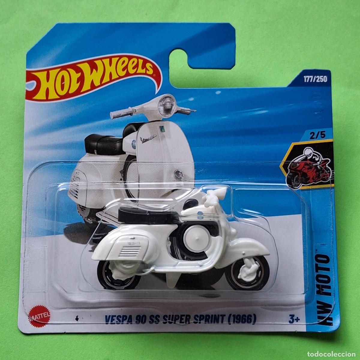 Coches a escala Hot Wheels: HOT WHEELS 2025 177/250 - VESPA 90 SS SUPER SPRINT (1966) MOTO - NUEVO EN BLISTER - ESCALA 1/64