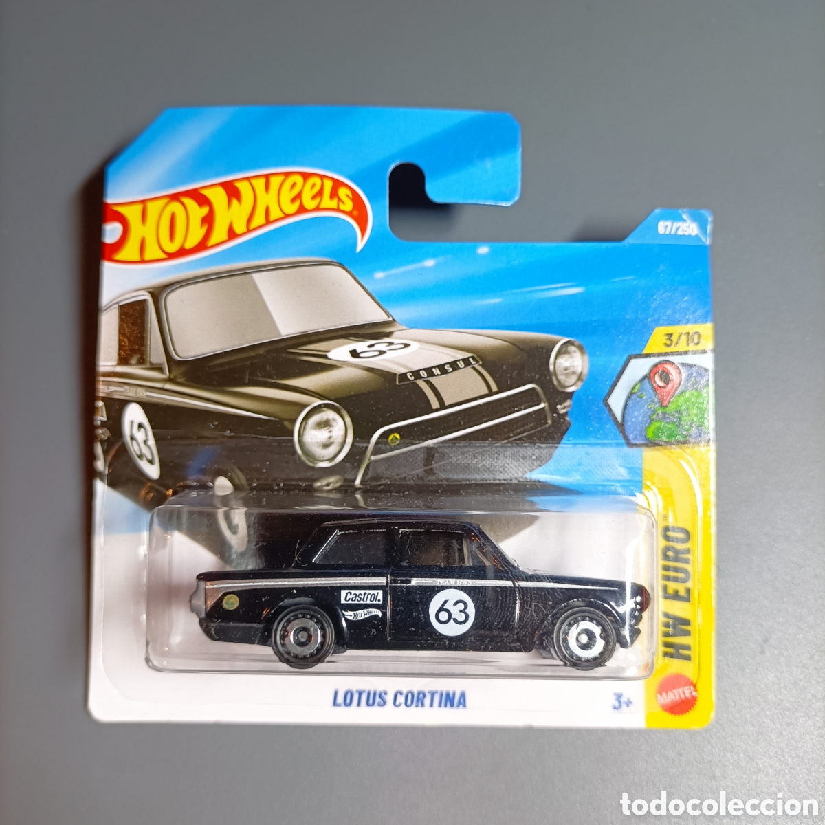 Coches a escala Hot Wheels: HOT WHEELS. LOTUS CORTINA. 3/10 HW EURO. 67/250 MATEL